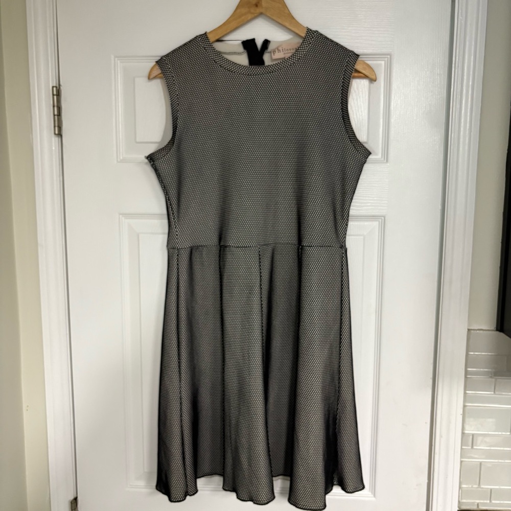 Philosophy Tan And Black‎ Mesh Dress Size Medium